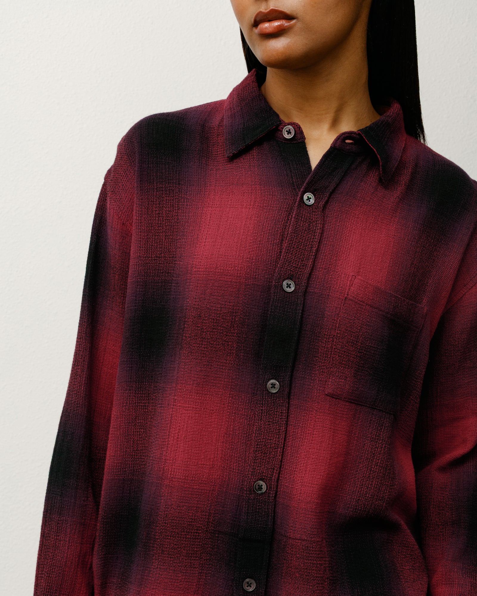 LOOSE WEAVE PLAID SHIRT - Image 6