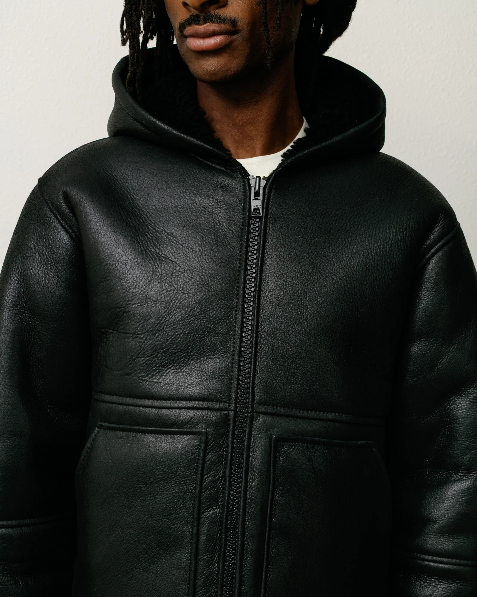 SHEARLING HOODED JACKET - Image 2