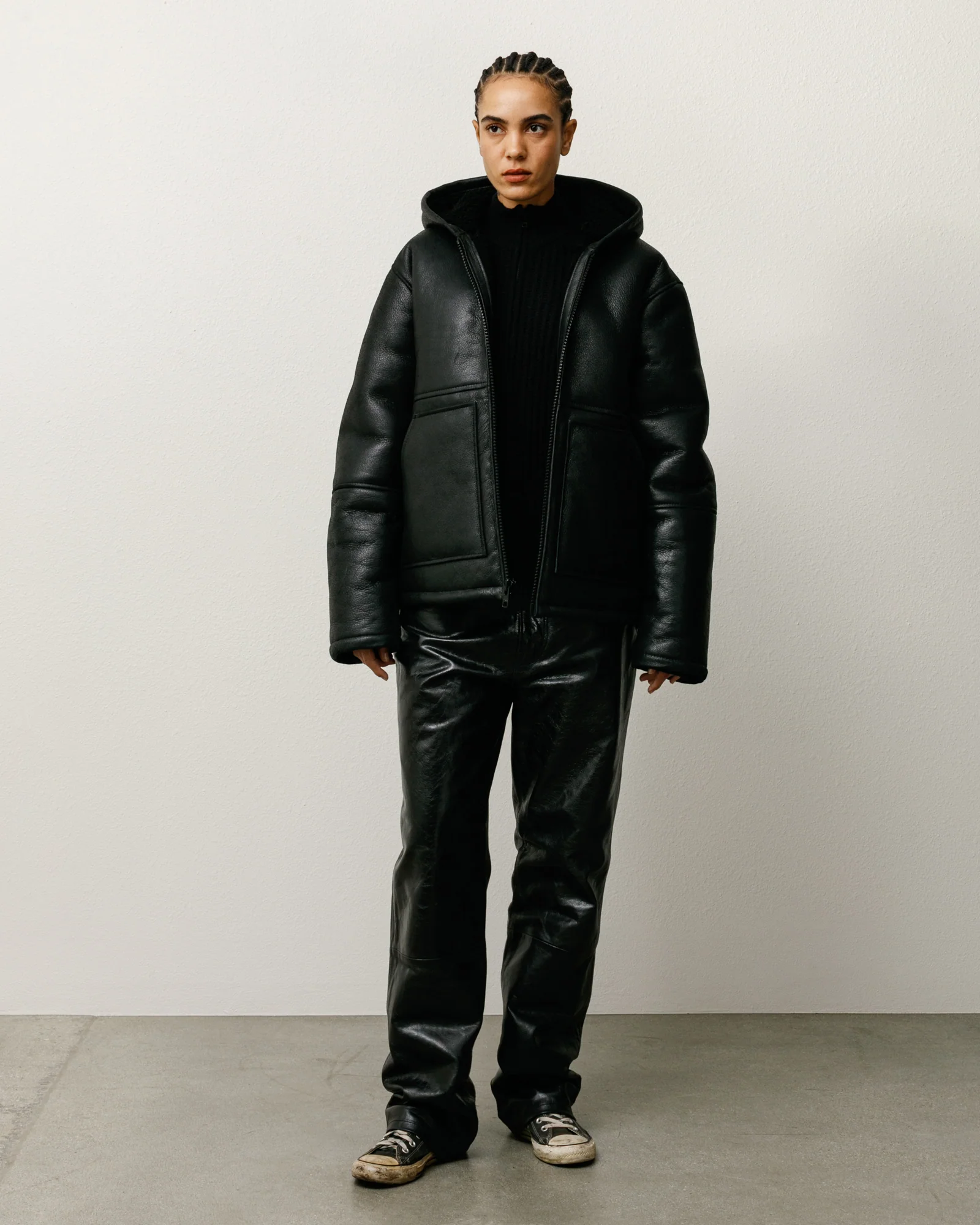 SHEARLING HOODED JACKET - Image 4