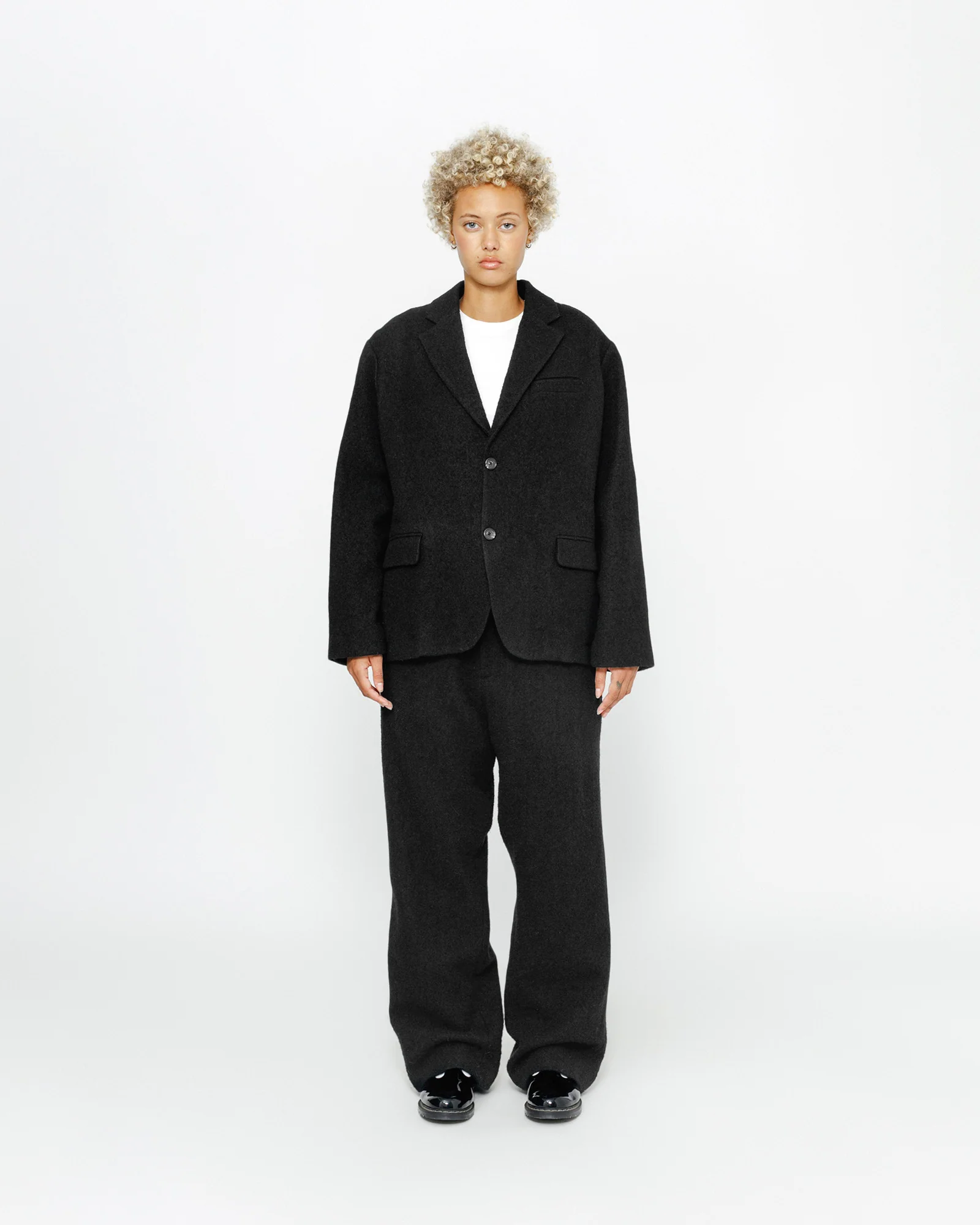 RELAXED TROUSER TEXTURED WOOL - Image 2