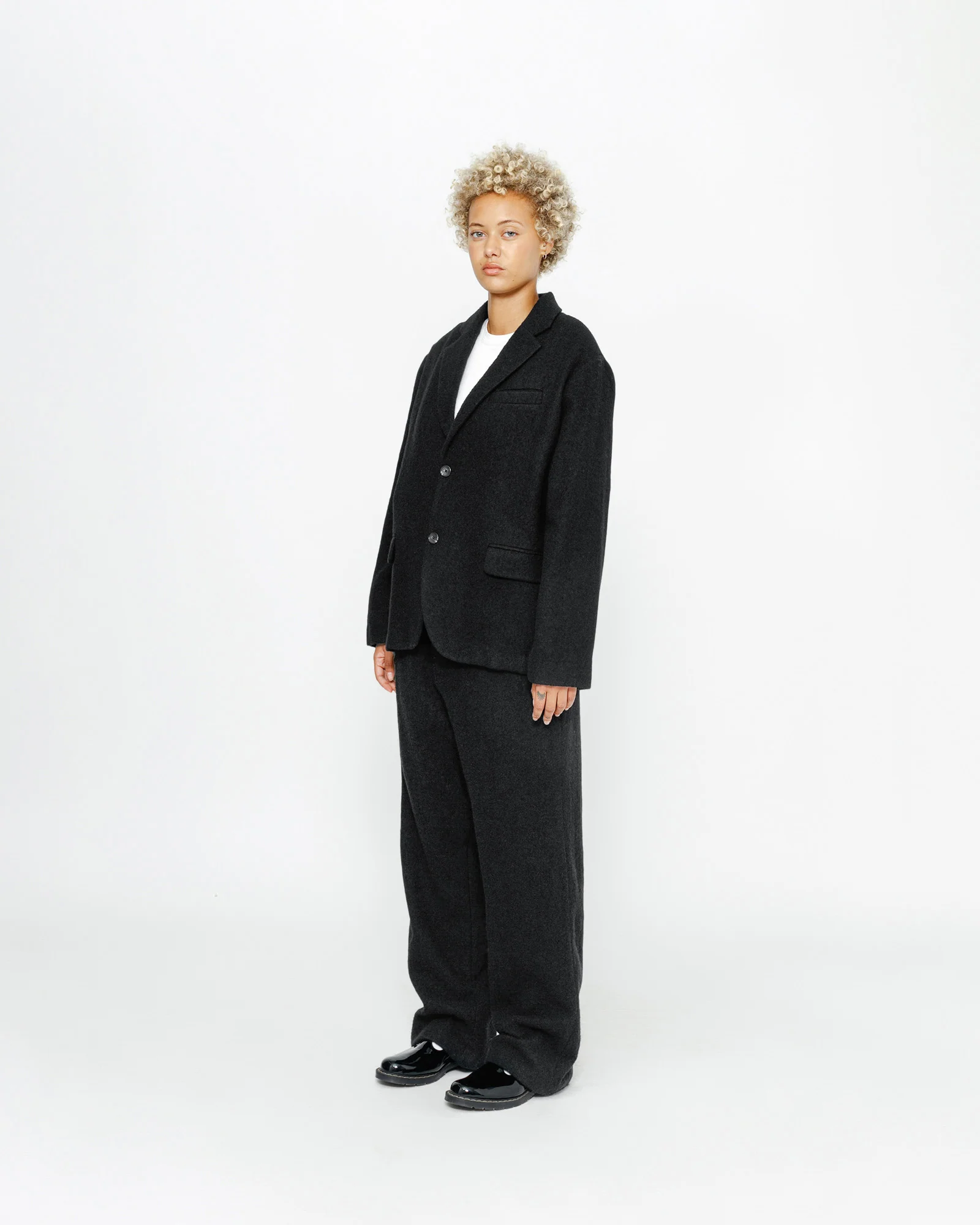 RELAXED TROUSER TEXTURED WOOL - Image 3