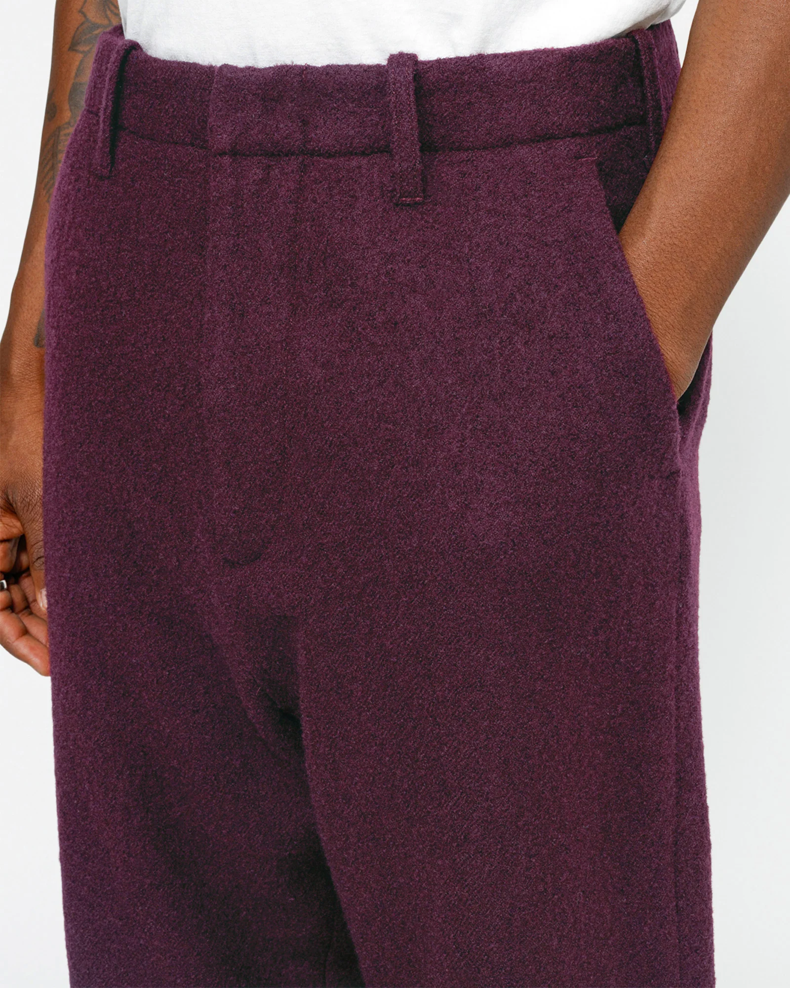 RELAXED TROUSER TEXTURED WOOL - Image 5