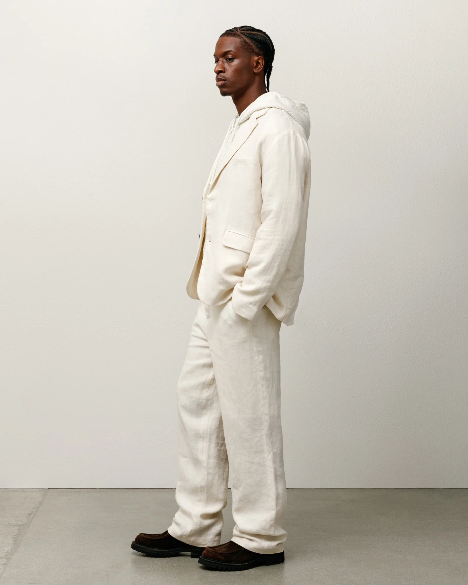 RELAXED TROUSER TEXTURED LINEN - Image 4