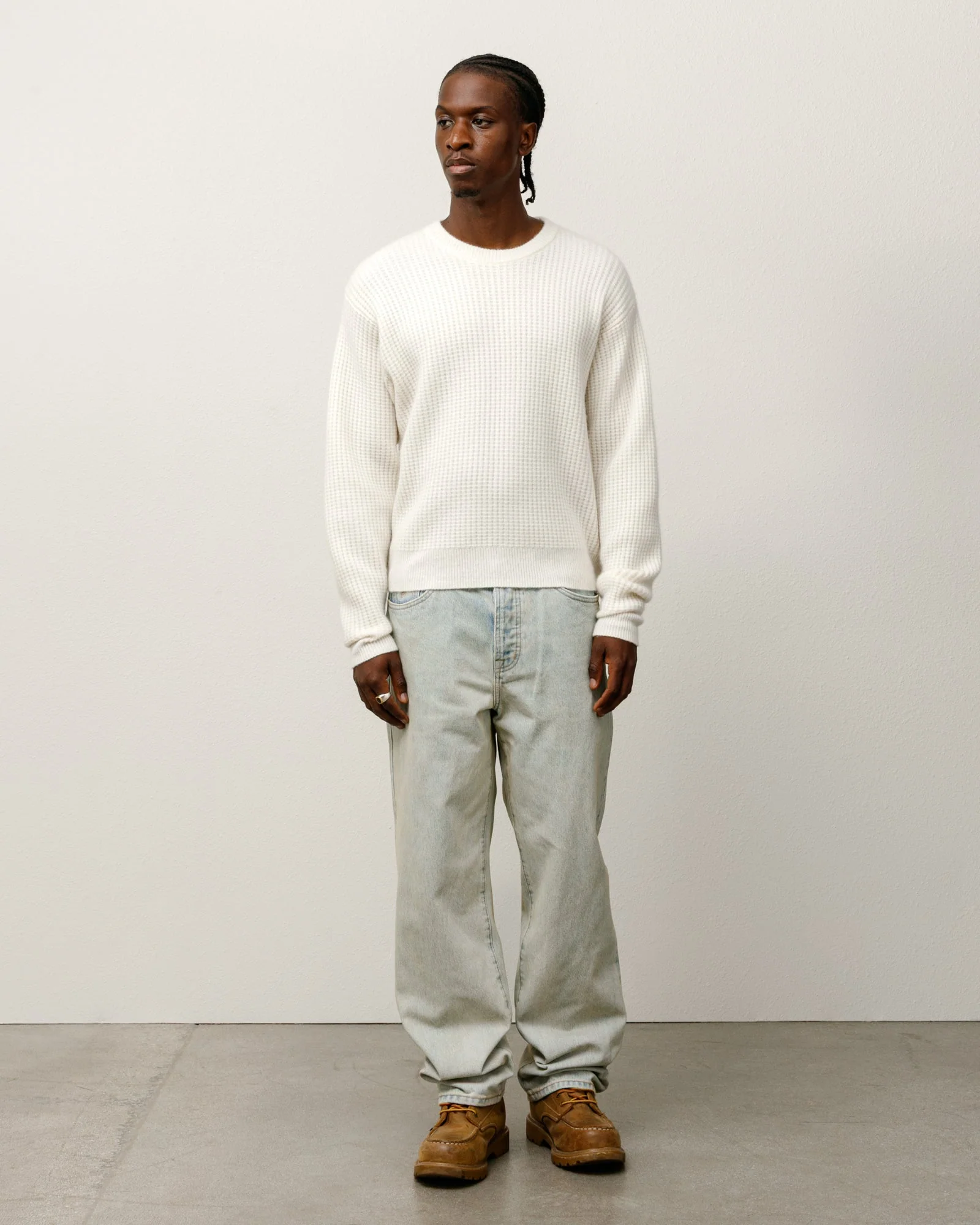WAFFLE CASHMERE SWEATER - Image 3