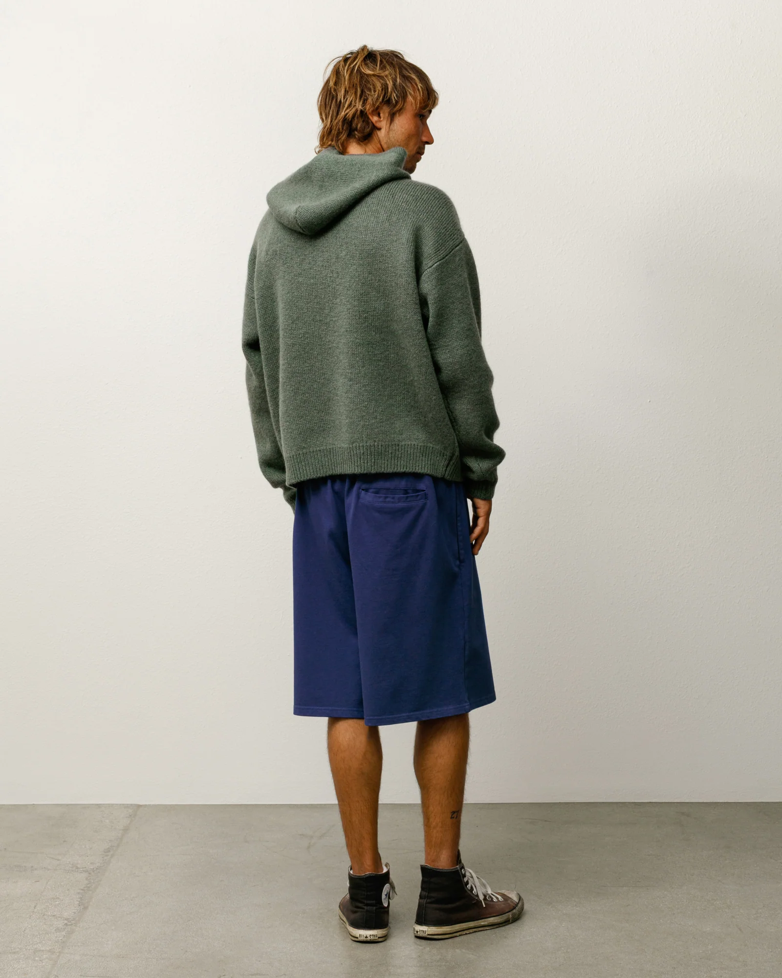 QUARTER ZIP SWEATER HOOD - Image 2