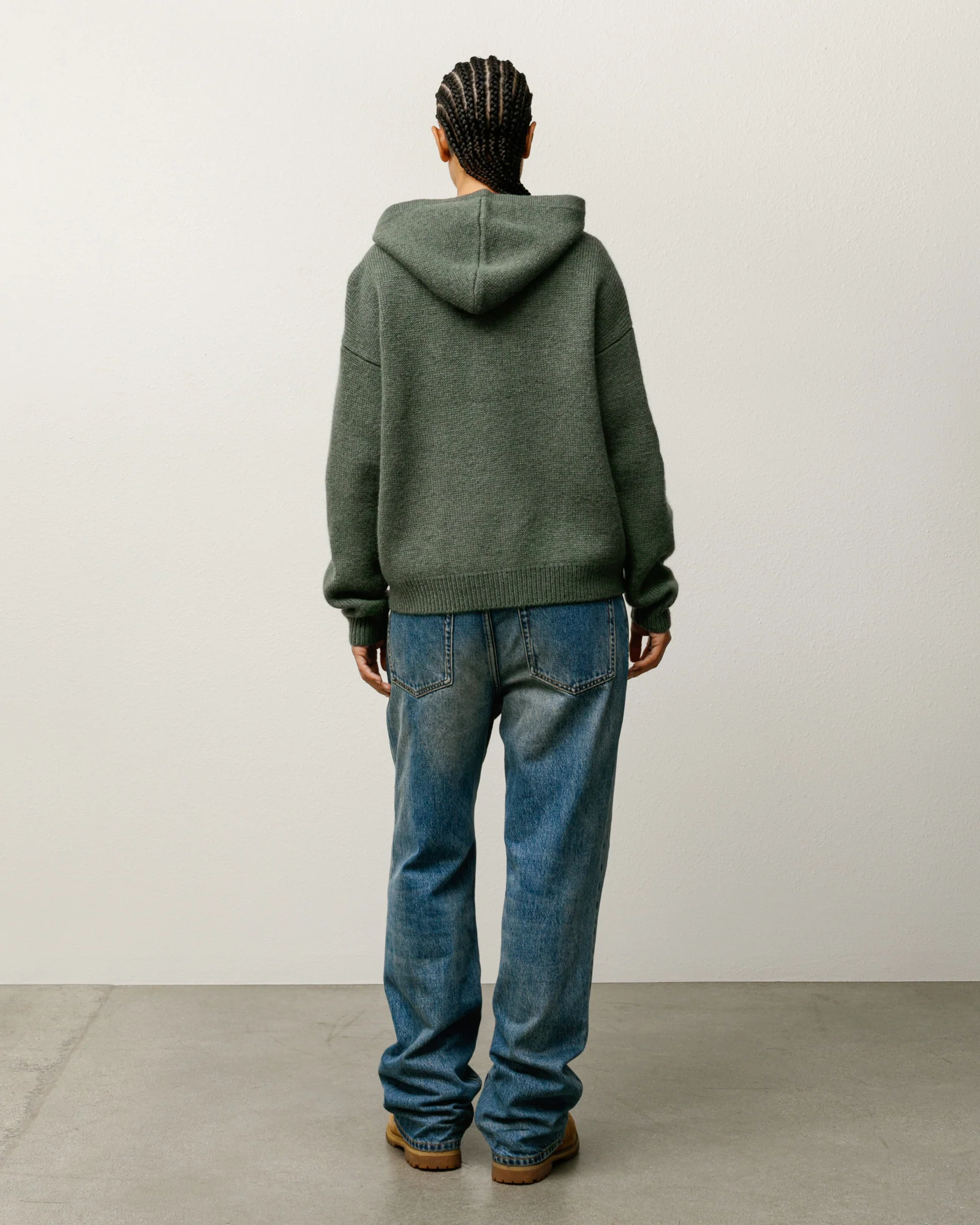 QUARTER ZIP SWEATER HOOD - Image 5