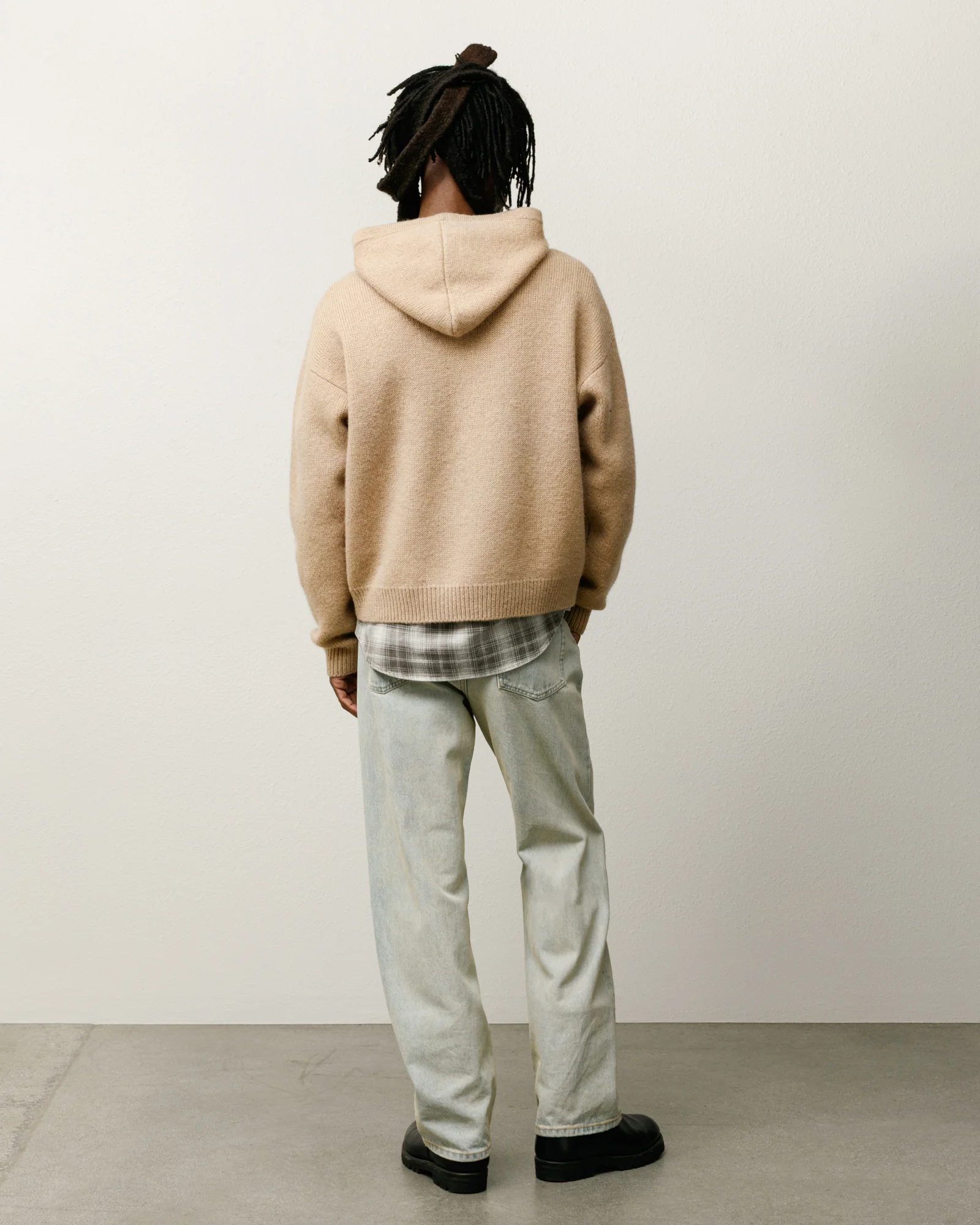 QUARTER ZIP SWEATER HOOD - Image 3