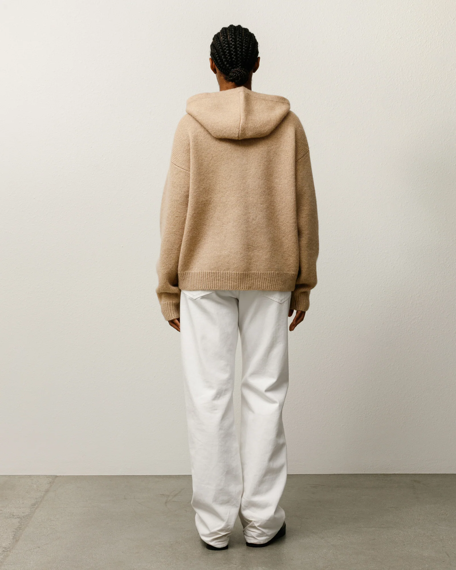 QUARTER ZIP SWEATER HOOD - Image 5