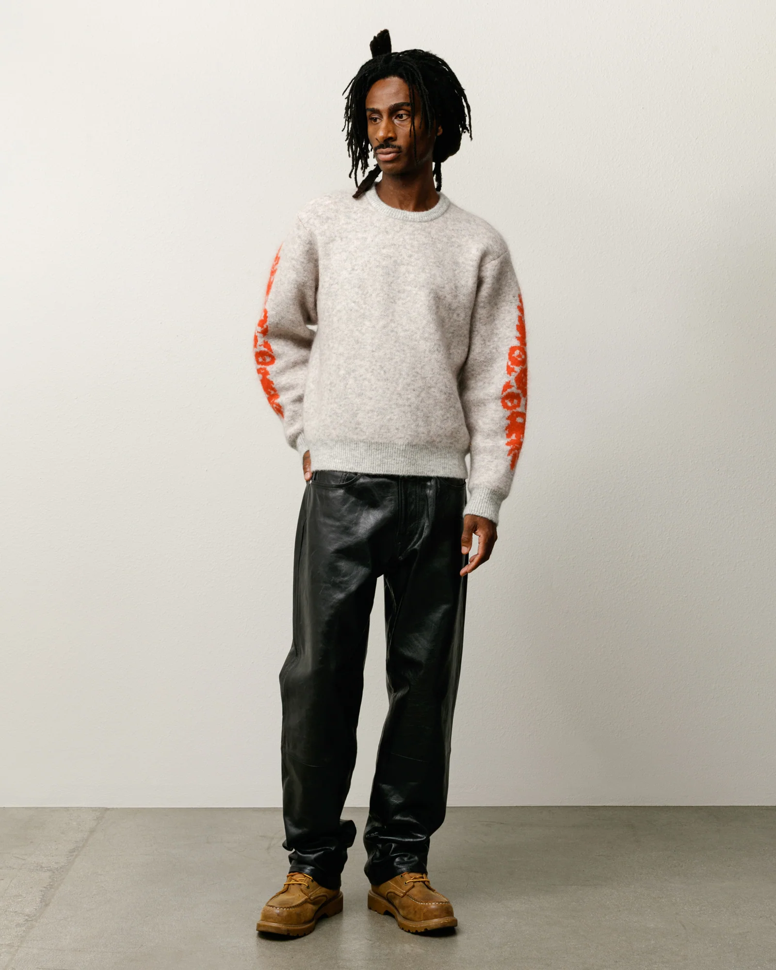 FLOWER MOHAIR SWEATER