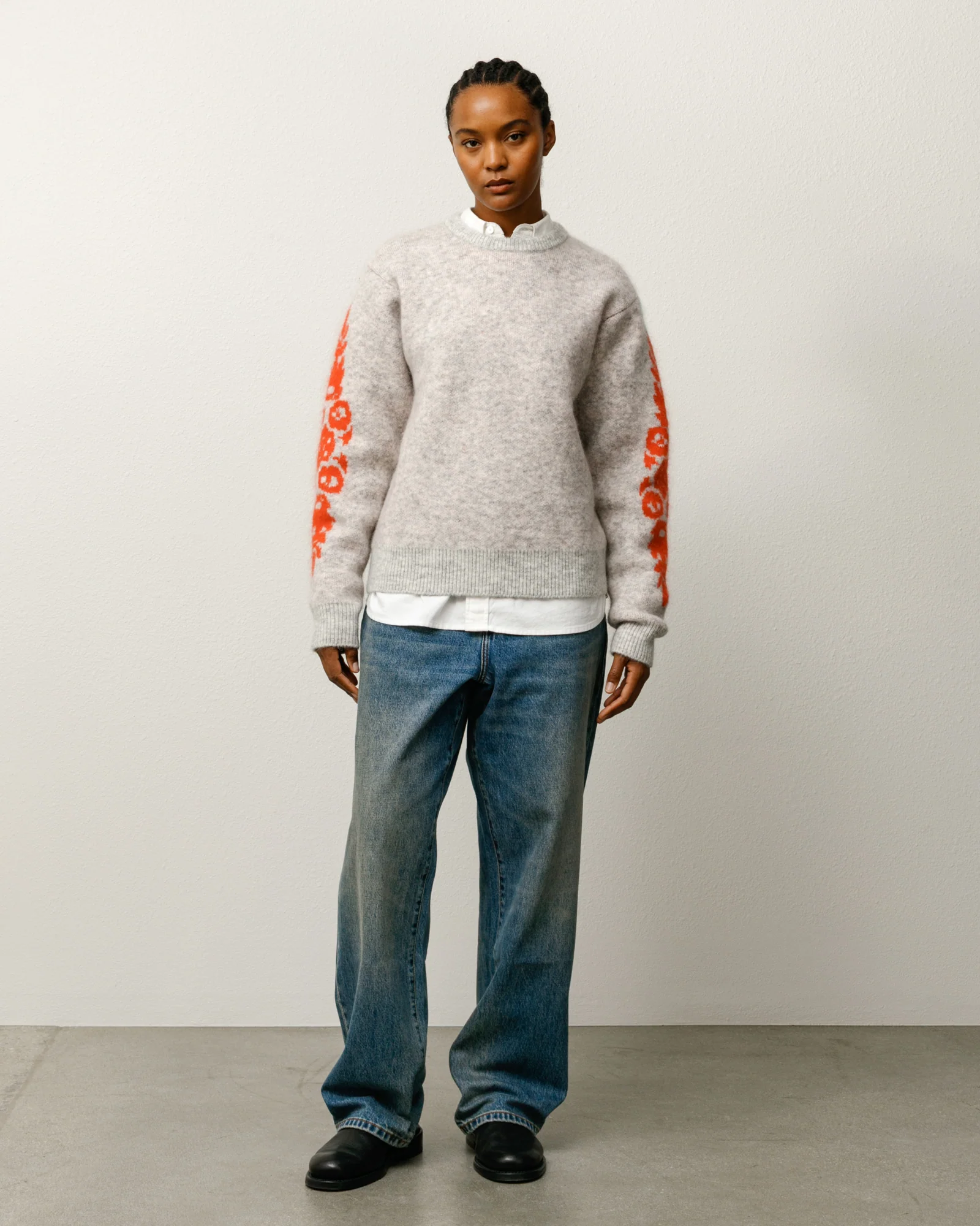 FLOWER MOHAIR SWEATER - Image 4