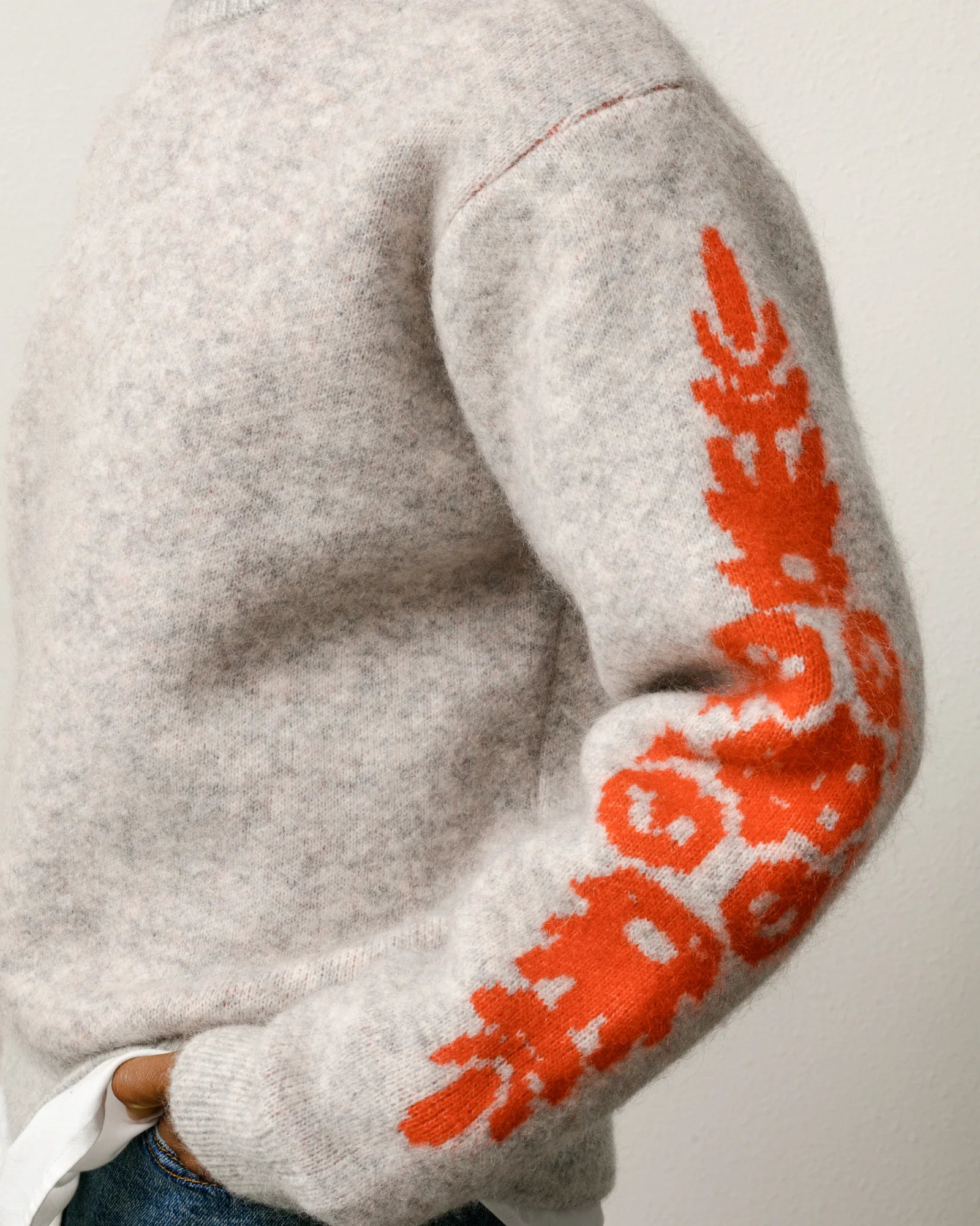 FLOWER MOHAIR SWEATER - Image 5