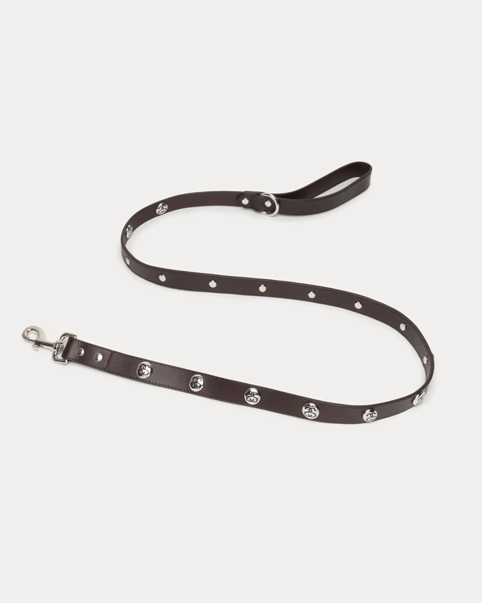 SS LINK STUDDED DOG LEASH