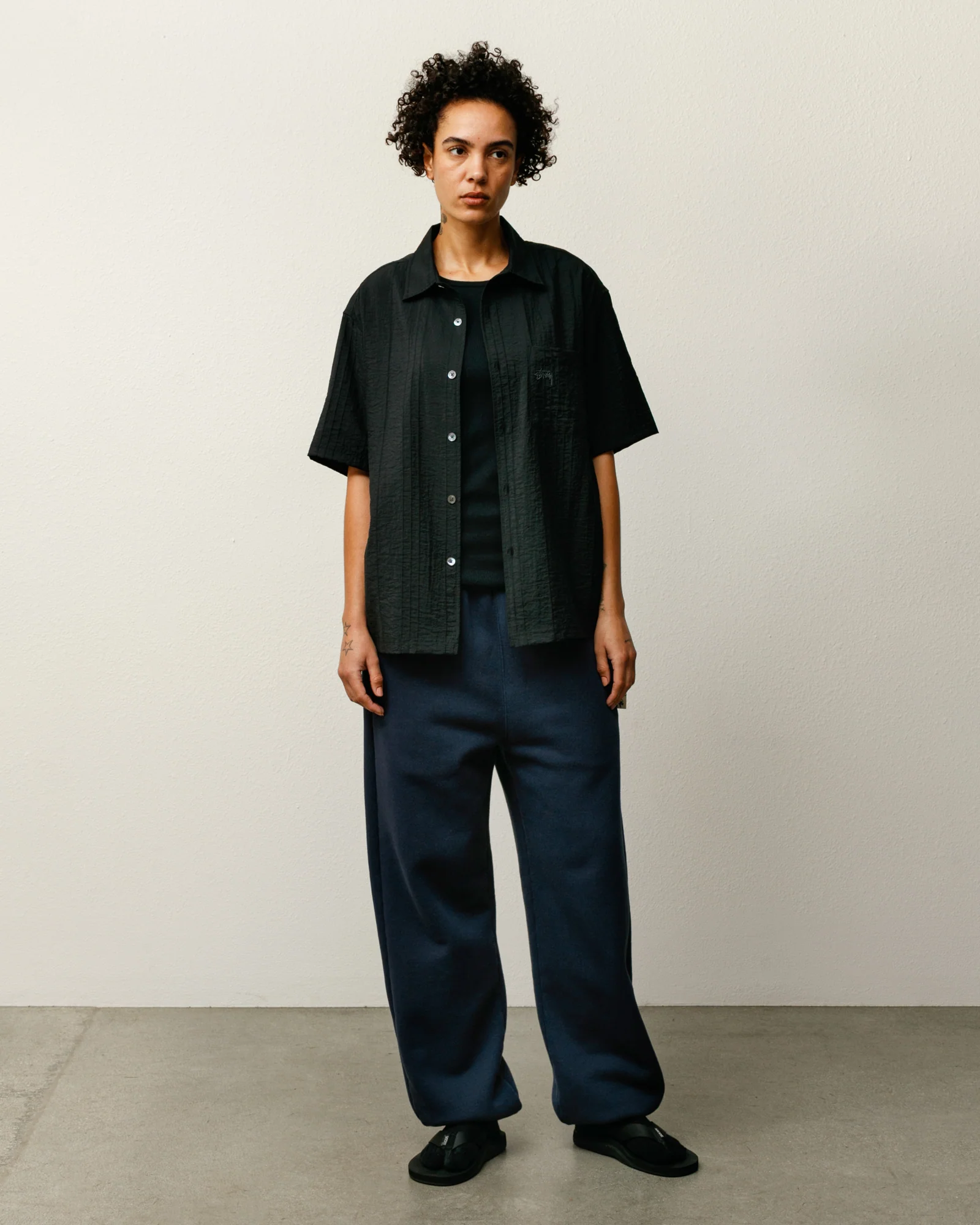 PLEATED TEXTURED SHIRT - Image 3