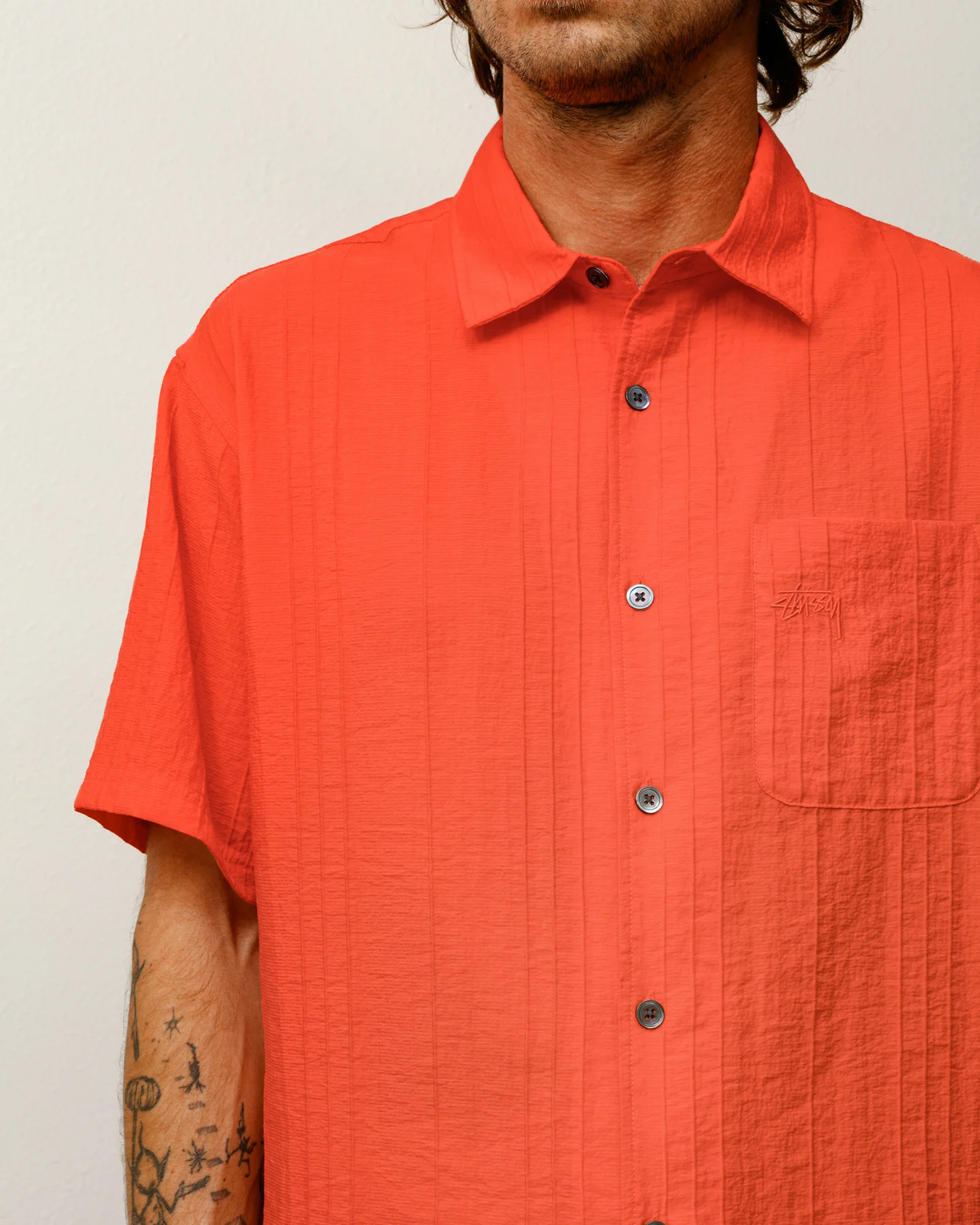 PLEATED TEXTURED SHIRT - Image 4