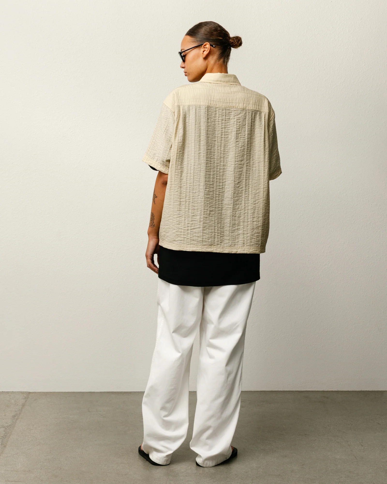 PLEATED TEXTURED SHIRT - Image 2