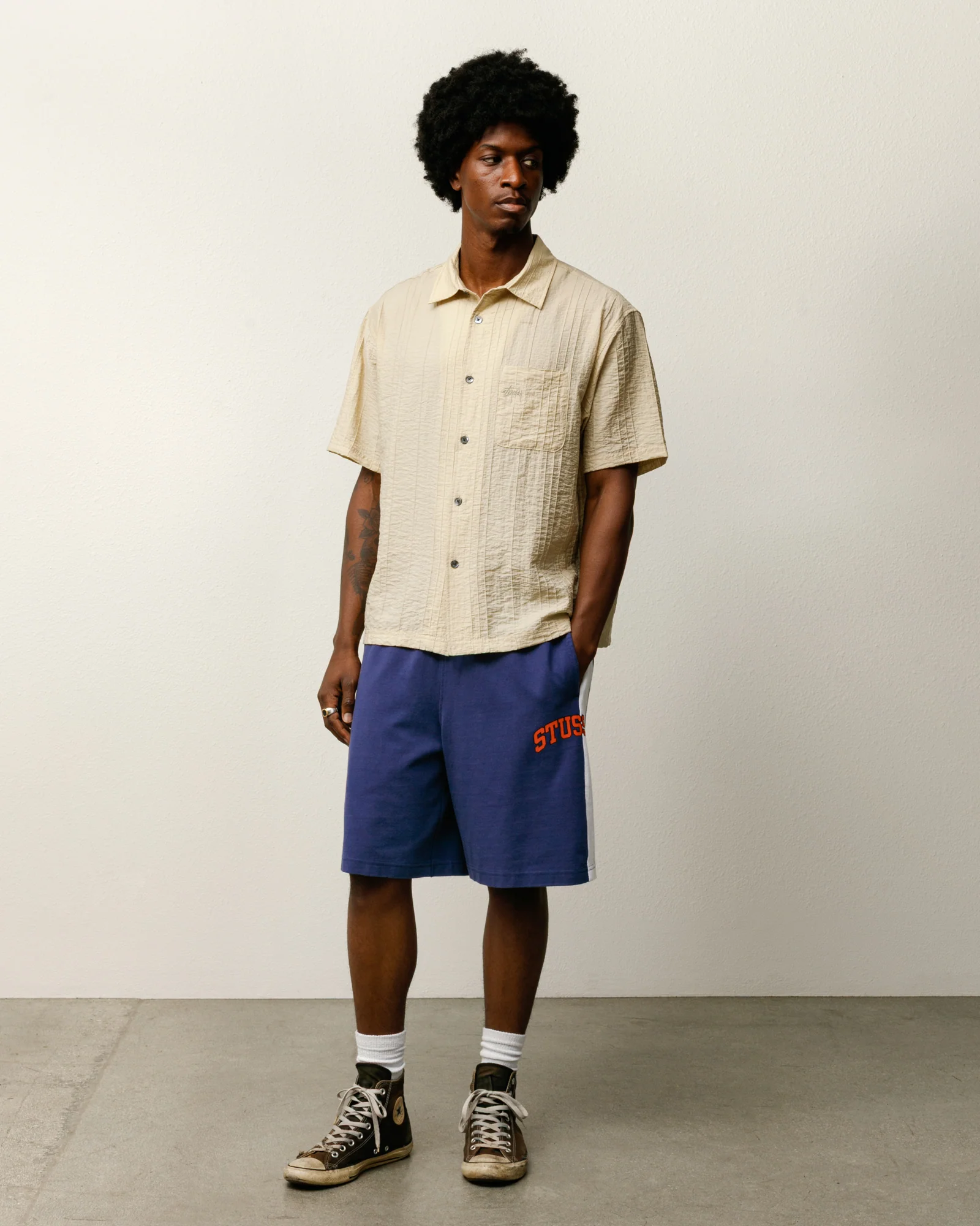 PLEATED TEXTURED SHIRT - Image 3