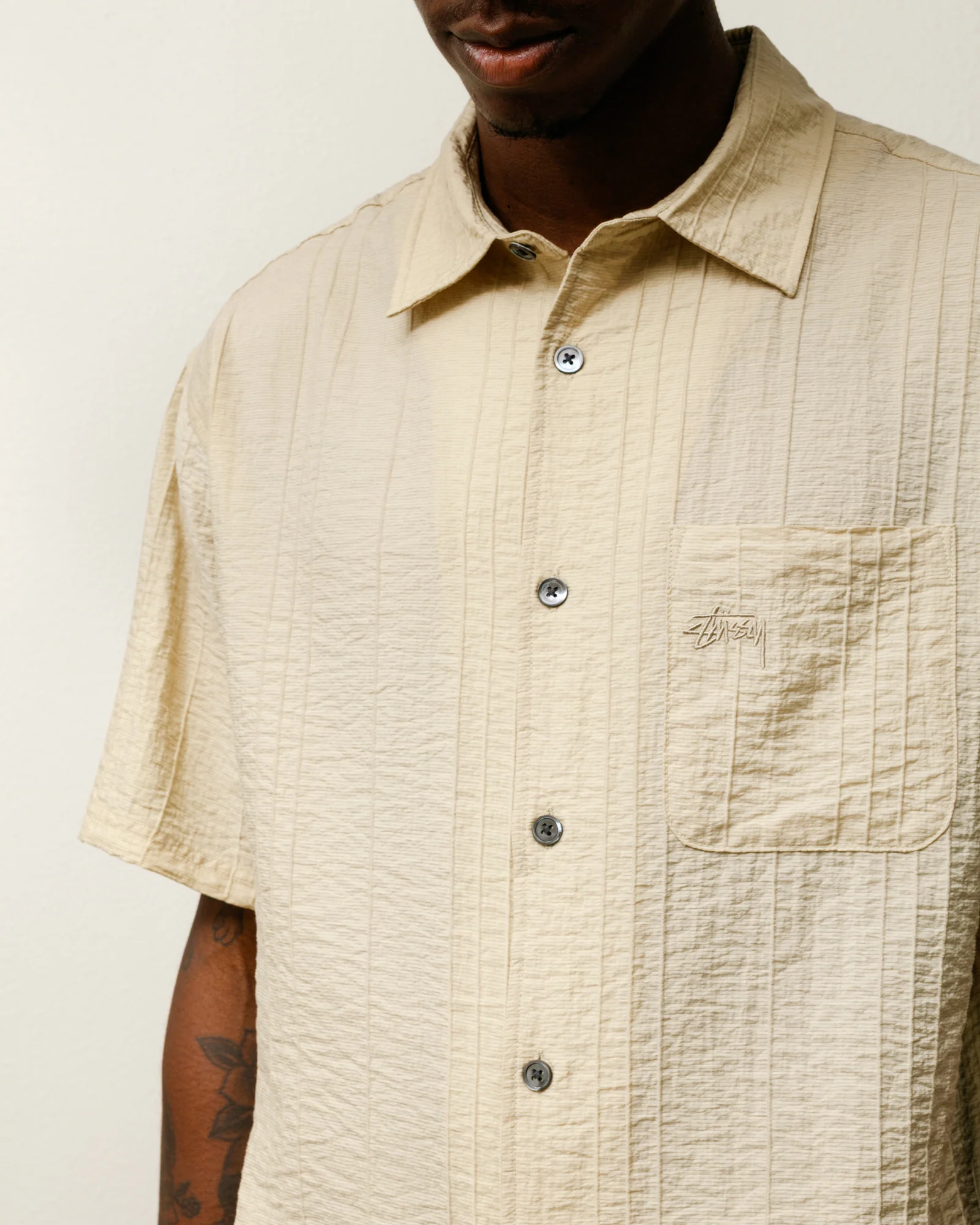 PLEATED TEXTURED SHIRT - Image 4