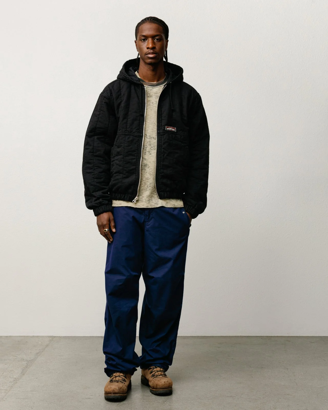 QUILTED CANVAS WORK JACKET