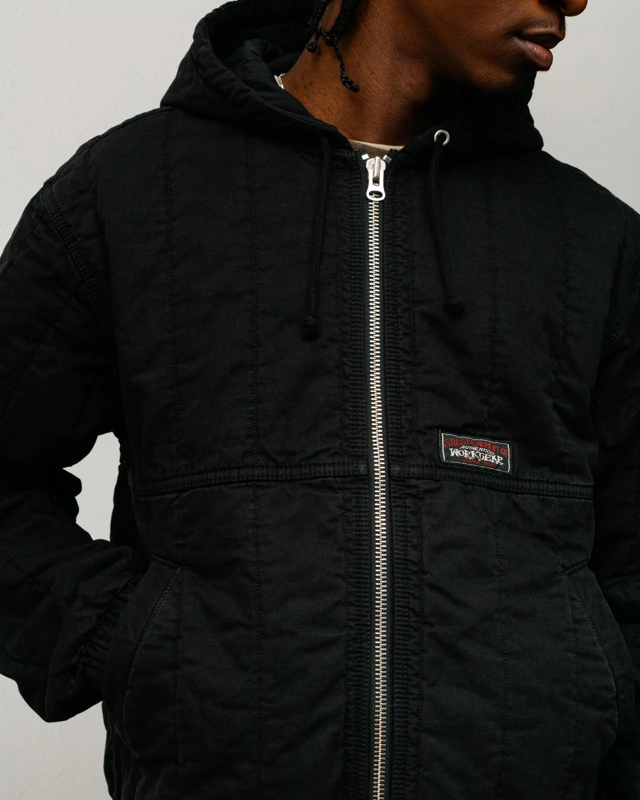 QUILTED CANVAS WORK JACKET - Image 2