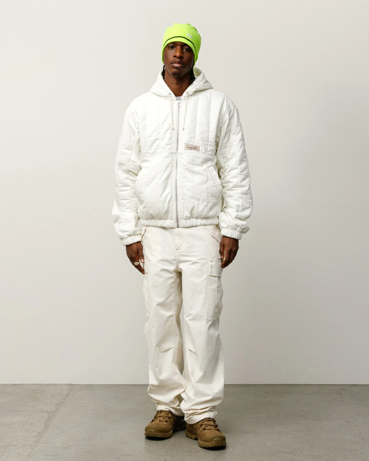 QUILTED CANVAS WORK JACKET