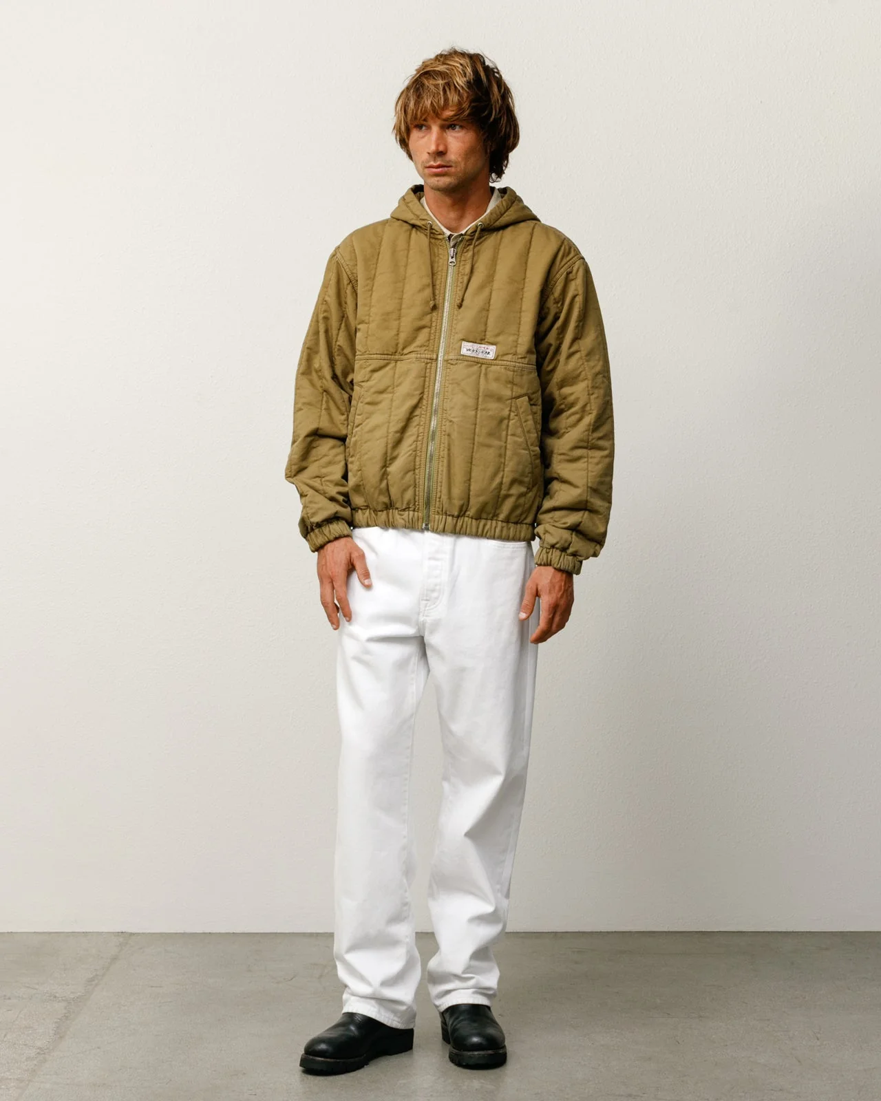 QUILTED CANVAS WORK JACKET