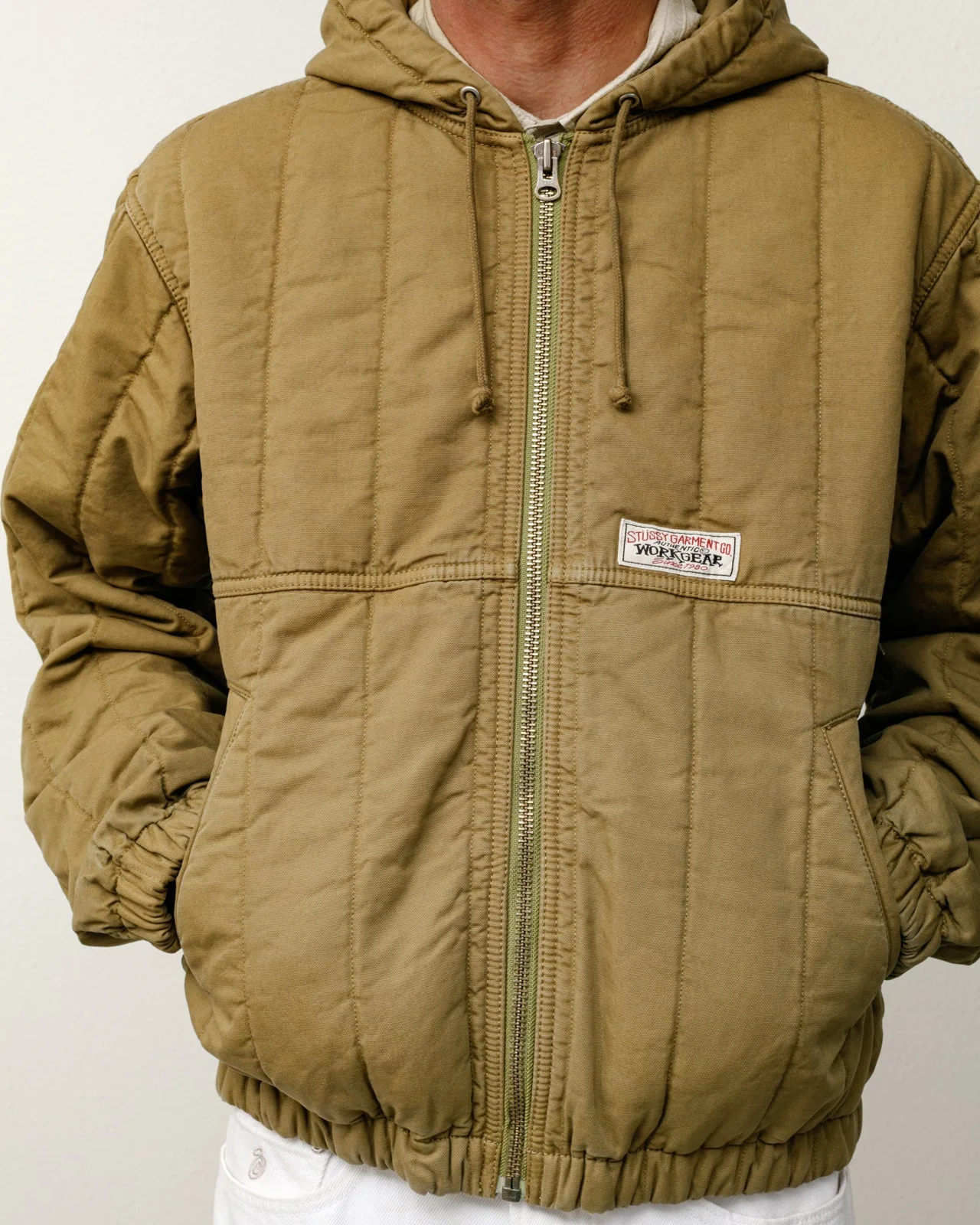 QUILTED CANVAS WORK JACKET - Image 2