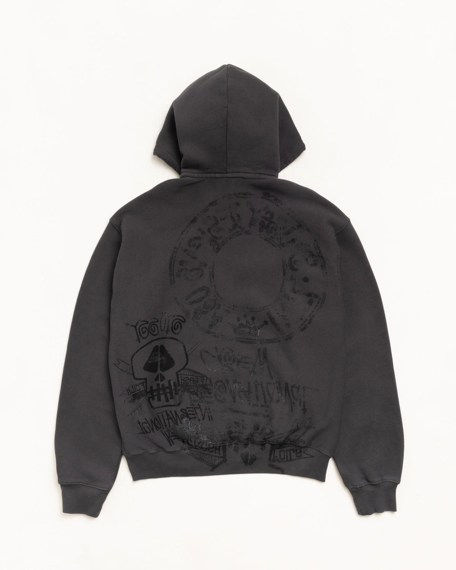 SKULLS GAR. DYED ZIP HOOD - Image 2