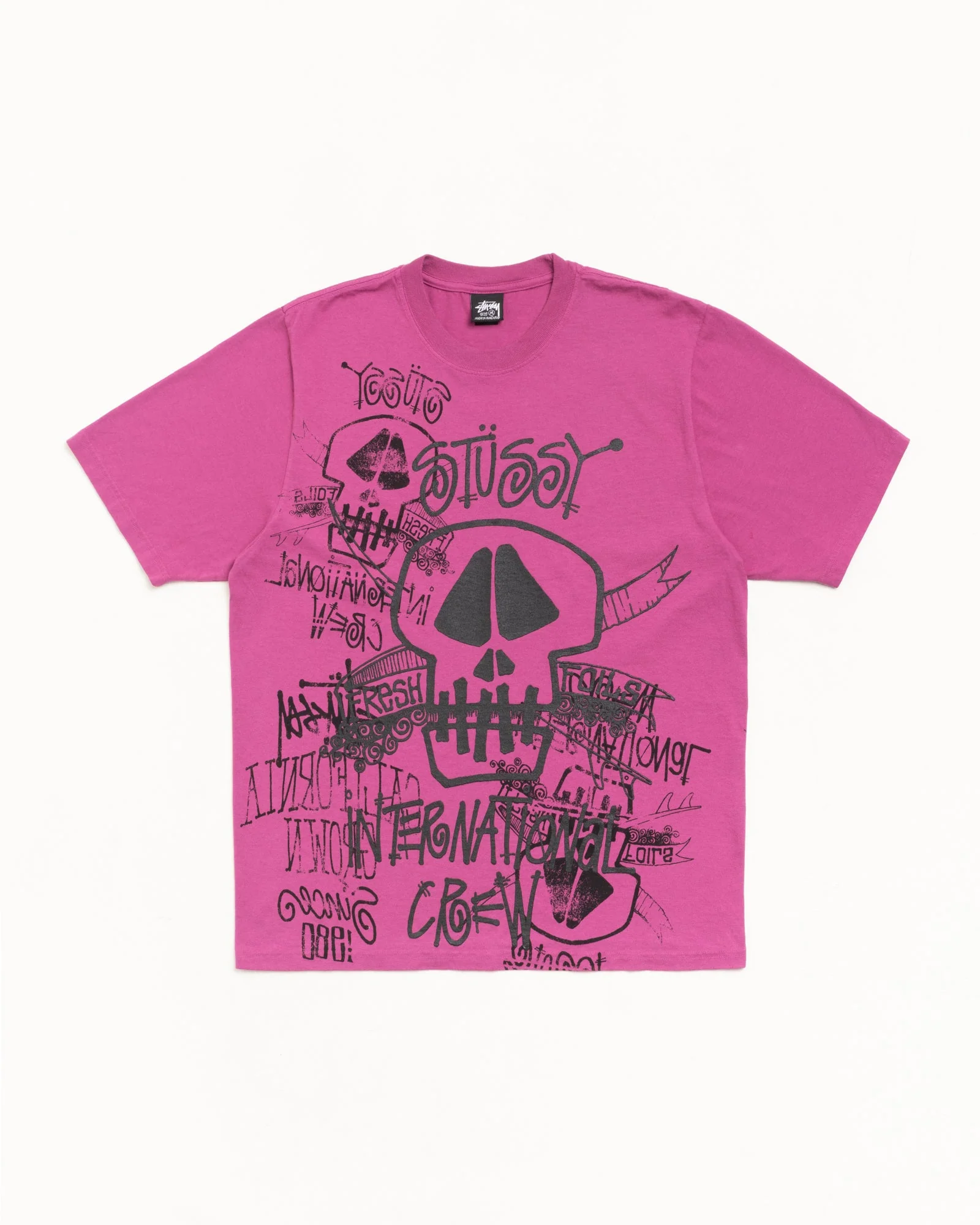 SKULLS PIG. DYED TEE