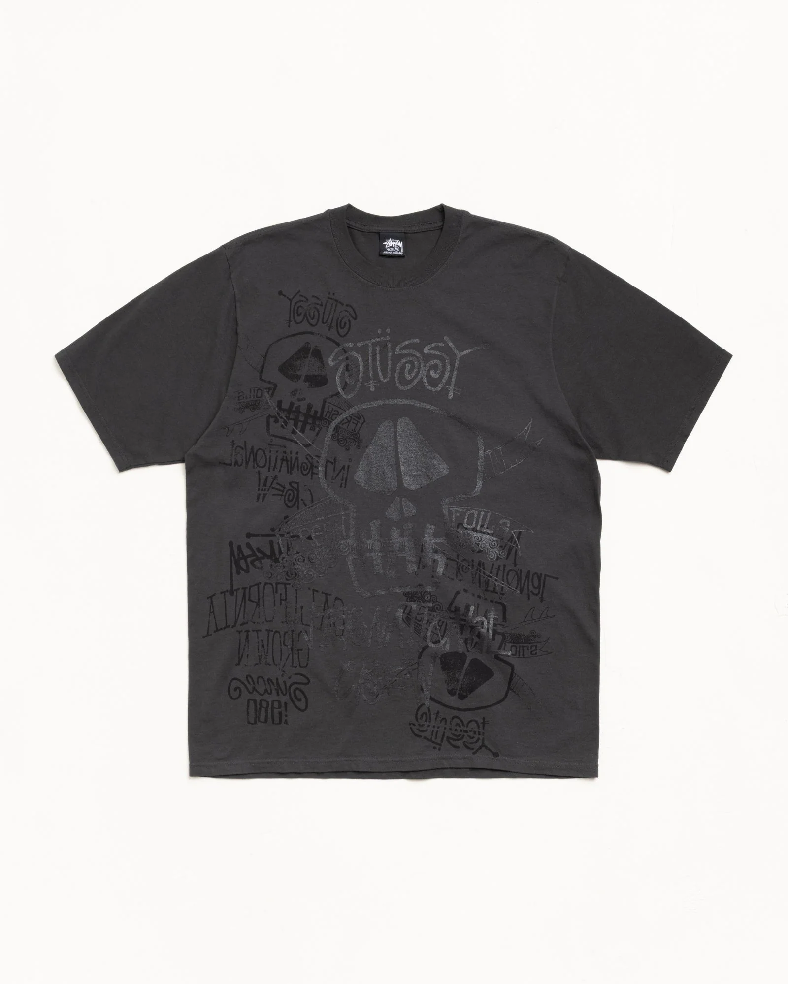 SKULLS PIG. DYED TEE