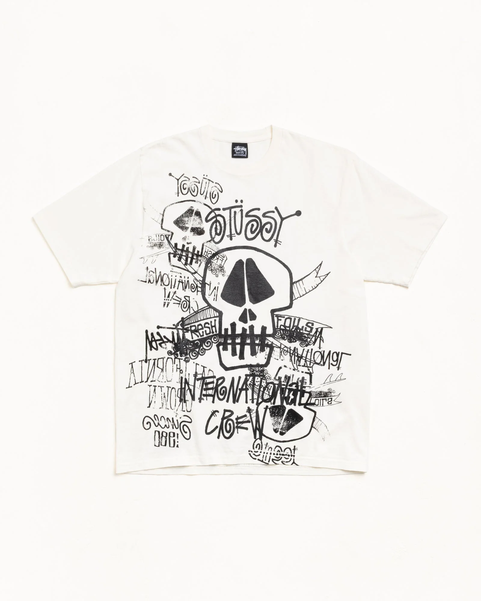 SKULLS PIG. DYED TEE