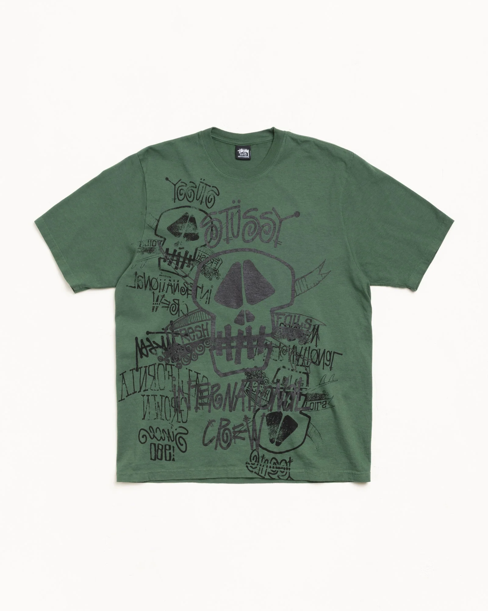 SKULLS PIG. DYED TEE