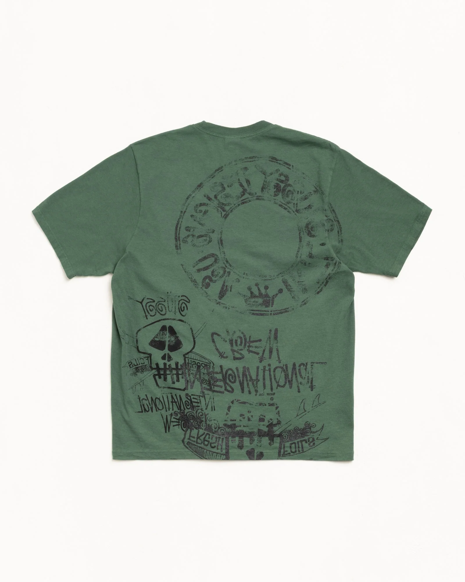 SKULLS PIG. DYED TEE - Image 2