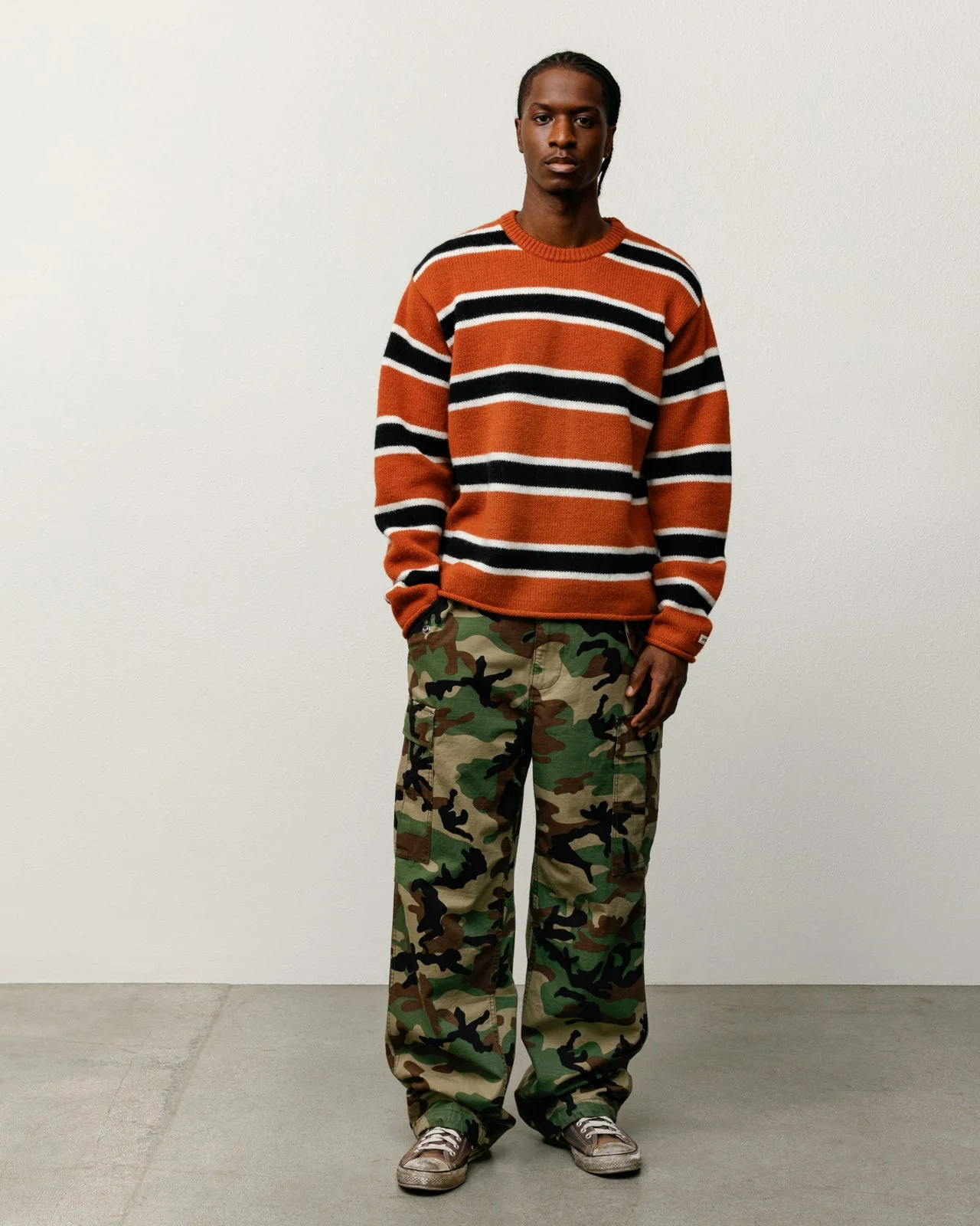 STRIPED WOOL SWEATER