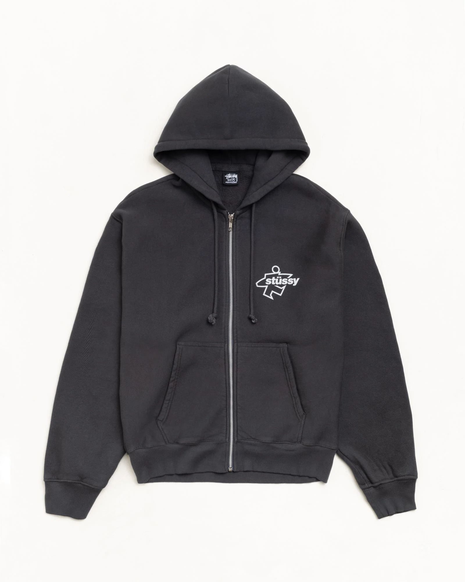 SURF SIZE GAR. DYED ZIP HOOD