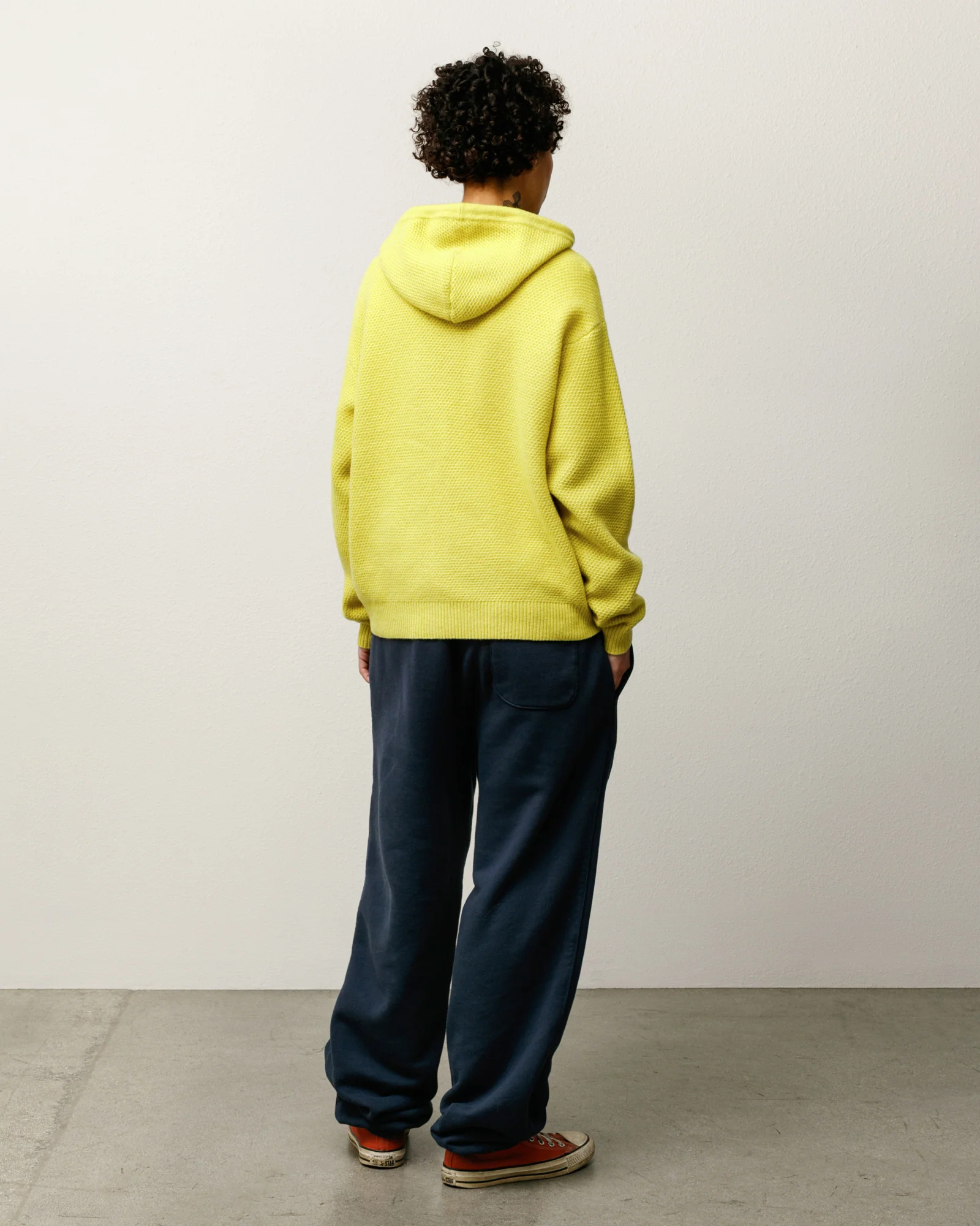 TEXTURED ZIP HOODED SWEATER - Image 3