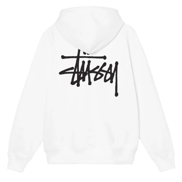 BASIC STÜSSY HOODIE PIGMENT DYED WHITE