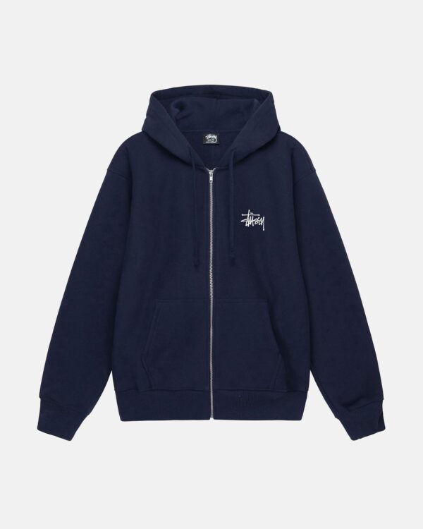 BASIC STÜSSY ZIP HOODIE