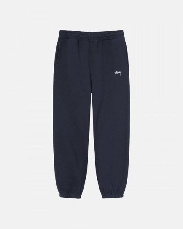 Navy Stussy Stock Logo Sweatpants