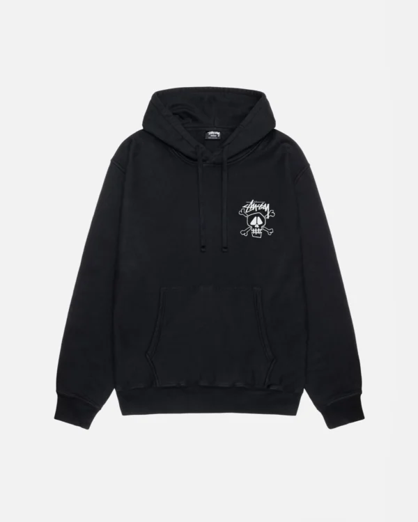 SKULL & BONES HOODIE PIGMENT DYED