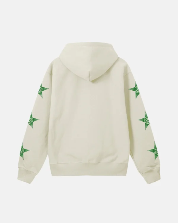 STUSSY STARS ZIP HOODIE