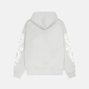 STUSSY DRAGONS ZIP HOODIE FOG