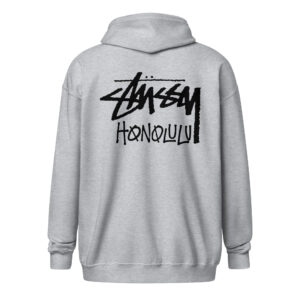 STUSSY HONOLULU FLEECE ZIP UP HOODIE