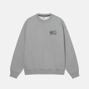 STÜSSY & NIKE FLEECE CREW WHITE