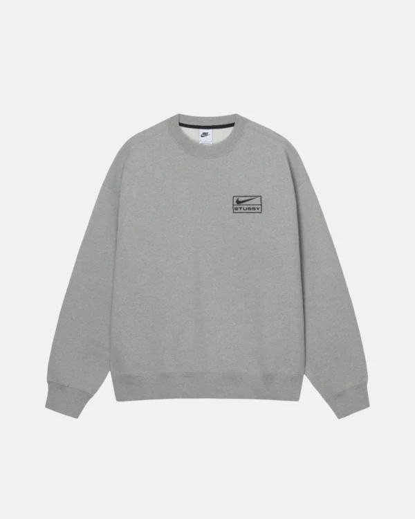 STÜSSY & NIKE FLEECE CREW WHITE