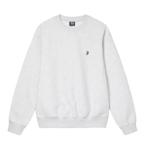 STUSSY SWIRL APPLIQUE CREW