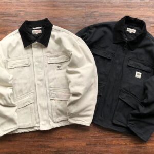 Stussy Men Washed Canvas Shop Jacket