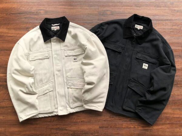 Stussy Men Washed Canvas Shop Jacket