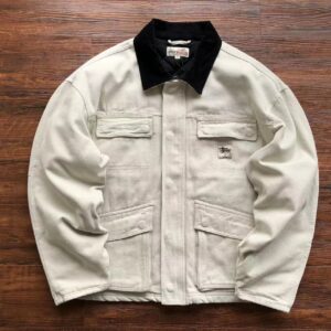 Stussy Men Washed Canvas Shop Jacket