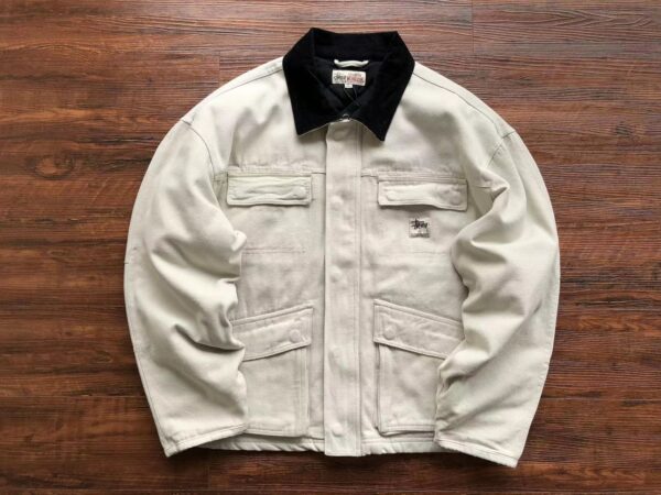 Stussy Men Washed Canvas Shop Jacket