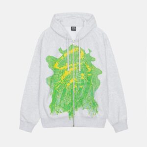 STUSSY WEB ZIP HOODIE